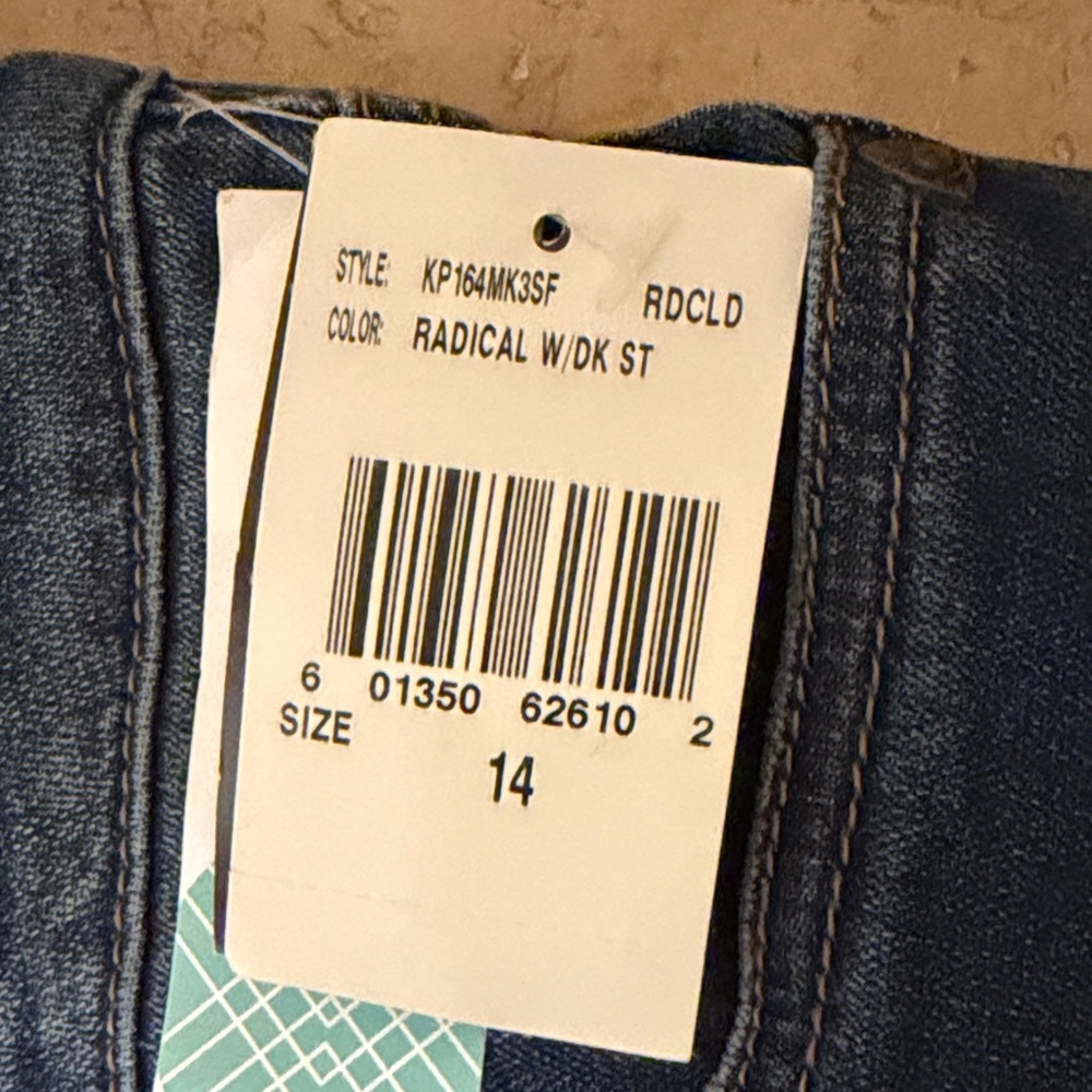 Kut from the Kloth Dark Wash MIA toothpick Skinny Jeans for Women size 14 - Picture 6 of 7